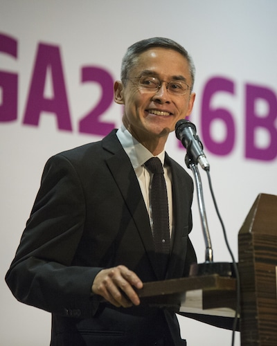 “We seek simply to be what we are, in our love, friendship, privacy and intimacy under the protection of international law,” Vitit Muntarbhorn, U.N. independent expert on LGBT rights, speaking at ILGA World 2016.